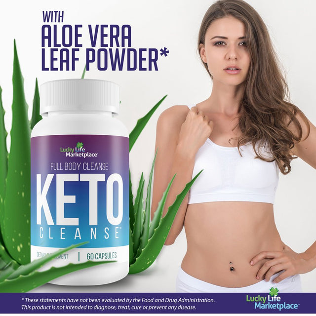 Keto Cleanse - Natural Full Body Cleanse with Probiotics - Aid Gut Cleanse to Support Improved Digestion, Regularity, & Bloating Relief - Detox Cleanse for Men & Women - Promote Energy & Immune Health