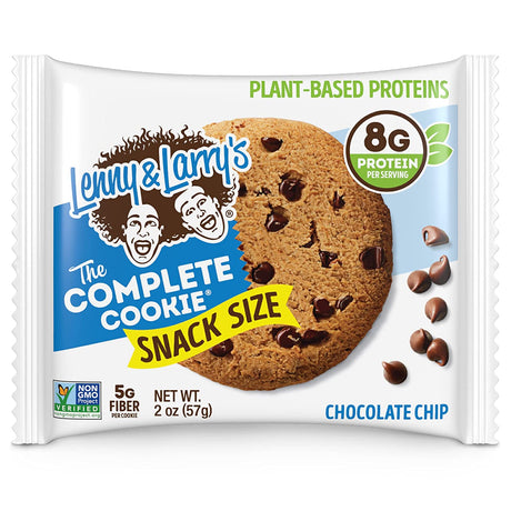 Lenny & Larry'S the Complete Cookie Snack Size, Chocolate Chip, Soft Baked, 8G Plant Protein, Vegan, Non-Gmo 2 Ounce Cookie (Pack of 12)