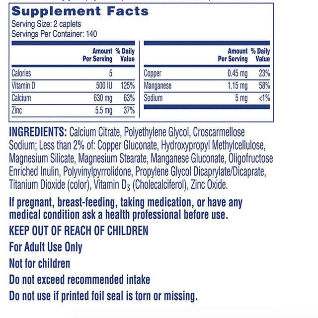 Citracal Calcium Citrate Maximum plus Caplets plus D3 (280 Count)