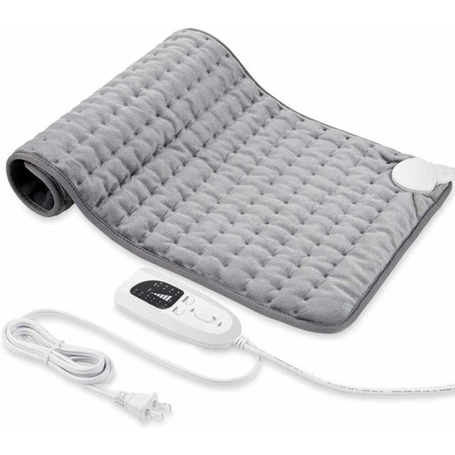 Worallymy Electric Heating Pad for Cramp Back Muscle Shoulder Relief Thermostat Timing Auto Shut off Fast Heating Safety Heat Pad