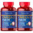 Puritan'S Pride One per Day Omega-3 Fish Oil 1360 Mg (950 Mg Active Omega-3) 90 Softgels 2 Pack