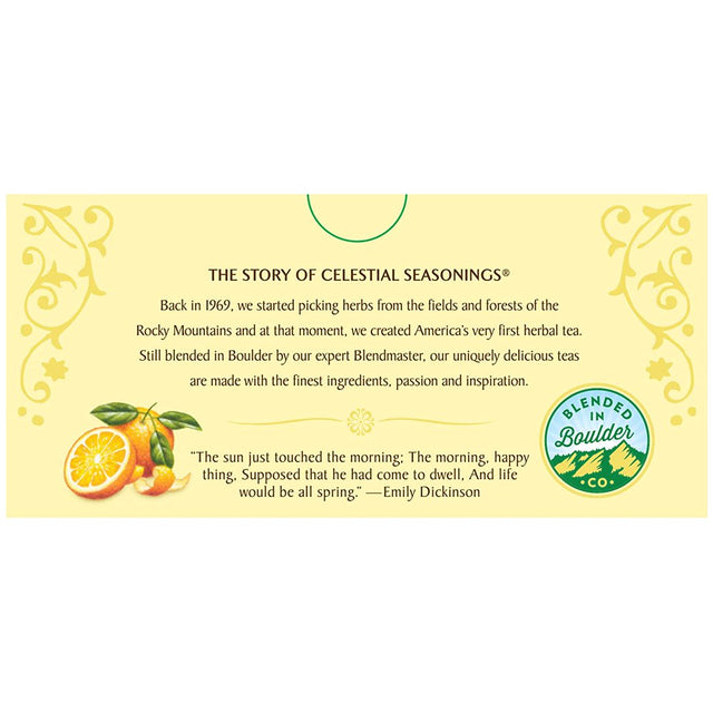 Celestial Seasonings Vitamin C Shine Herbal Tea Bags, 20 Count