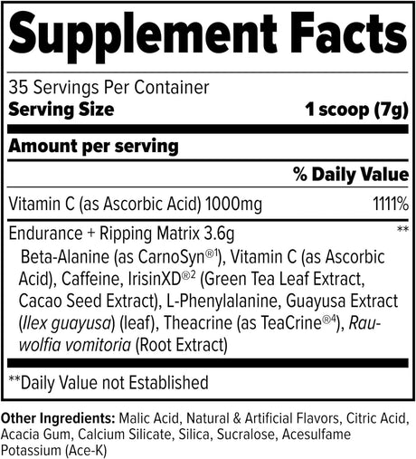 FINAFLEX STIMUL8 Original Super Pre-Workout, Fruit Punch - Energy, Strength & Endurance for Men & Women - with Caffeine, Beta-Alanine & Vitamin C - 35 Servings