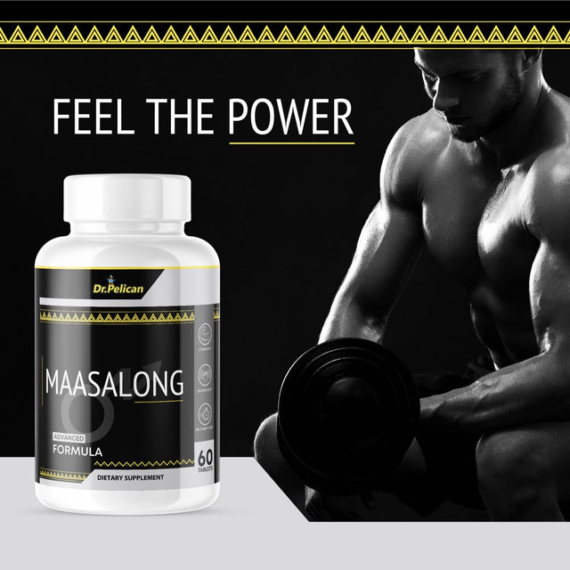 Maasalong- Male Virility/Stamina/Endurance/Strength- 12 Bottles- 720 Tablets- Dr. Pelican