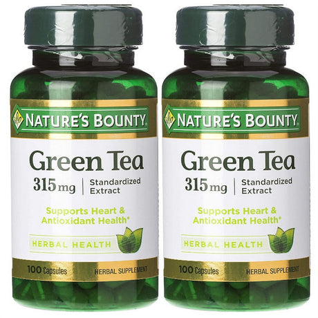 Nature'S Bounty Green Tea Extract Capsules, 315 Mg, 100 Ct (2 Pack)