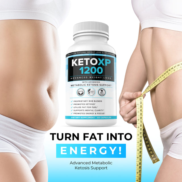 Keto XP 1200 Fat Burner Weight Loss Diet Pills Supplement for Men and Women 60 Cpasules