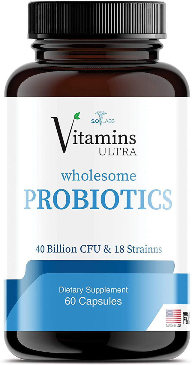 Vitamins Ultra Wholesome Probiotics 51 Billion CFU and 18 Strains for Women Men