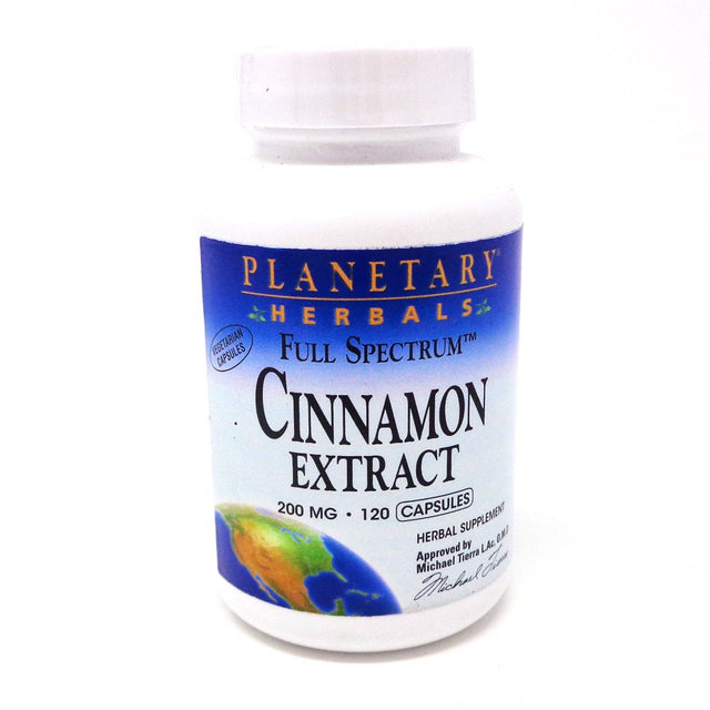 Planetary Herbals - Cinnamon Extract Full Spectrum 200 Mg. - 120 Capsules