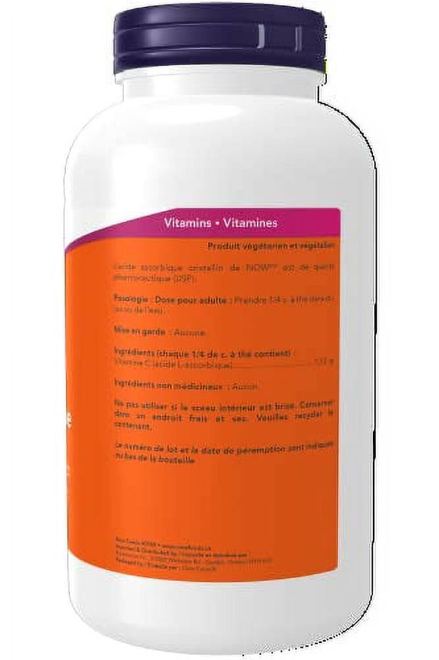 NOW Ascorbic Acid 100% Pure Vitamin C Supplement