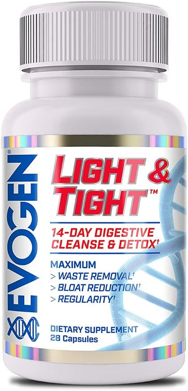 Evogen Light & Tight | 14 Day Extra Strength Cleanse & Detox | Flush Toxins, Increase Immune Health, Boost Energy​ & Improves Nutrient Absorption, Prebiotics