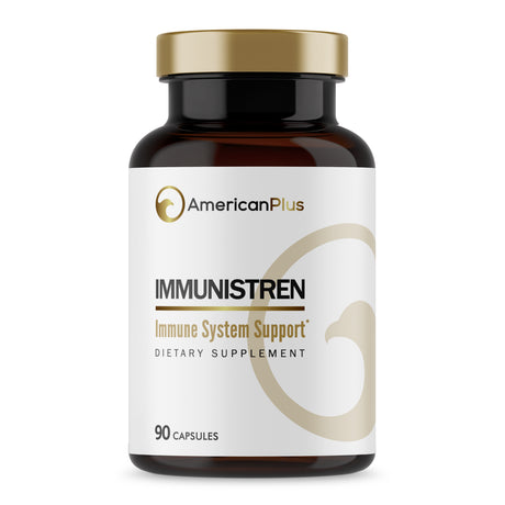 Immunistren Immune Support: Vitamins C, D, Zinc, Elderberry, Beta Glucan - 90 Caps