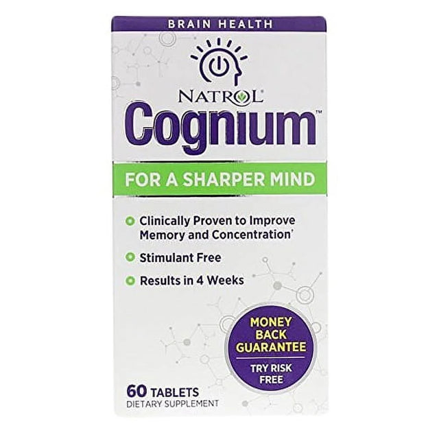 Natrol Cognium Tablets for a Sharper Mind, 60 Ea, 3 Pack