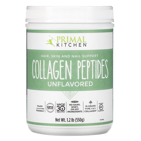 Primal Kitchen, Collagen Peptides, Unflavored, 1.2 Lb (550 G), Pack of 2