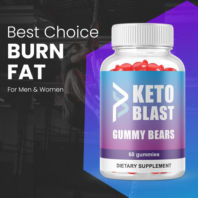 (2 Pack) Keto Blast Gummies - Supplement for Weight Loss - Energy & Focus Boosting Dietary Supplements for Weight Management & Metabolism - Fat Burn - 120 Gummies