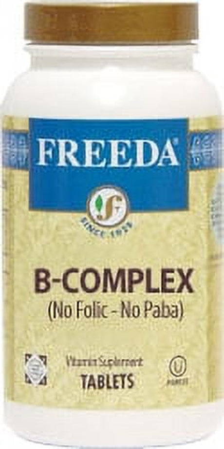 Freeda Kosher B Complex No Folic No Paba - 250 Tablets