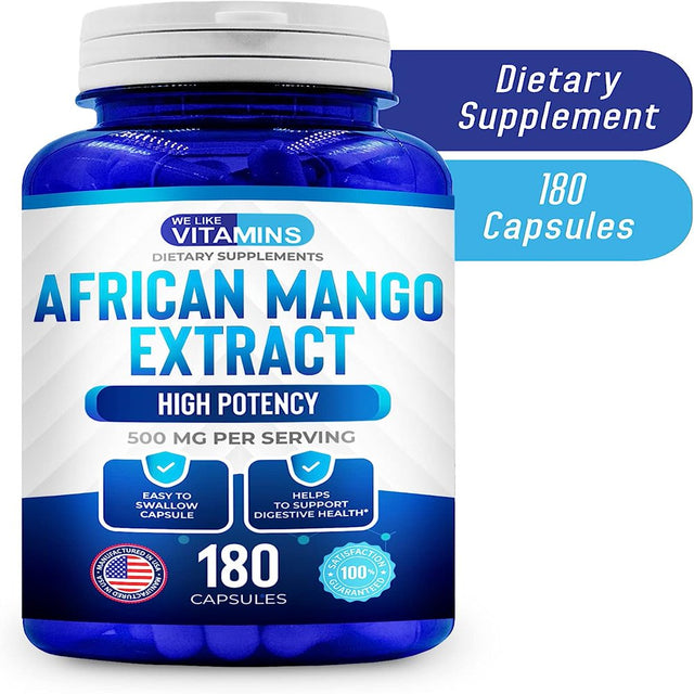 We like Vitamins African Mango Extract Supplement 500Mg Weight Loss Pills 180 Capsules