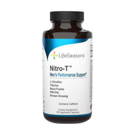 Lifeseasons - Nitro-T - Stamina and Energy for Men - Natural Way to Help Blood Flow with L-Citrulline, Tribulus, Muira Puama and Korean Ginseng - 90 Capsules