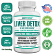 Liver Support Detox & Cleanse Supplement, 22 Ingredient Natural Liver Support with Milk Thistle, Dandelion, Turmeric, Ginger, Choline, Artichoke, Beet, Alfalfa, Zinc, Grape Seed & 13 More, 60 Capsules