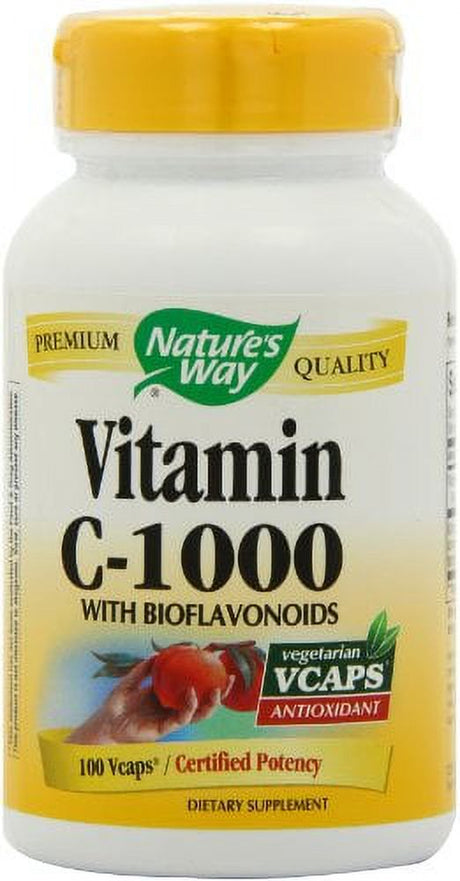 Nature'S Way Vitamin C with Bioflavonoids, 1000 Mg Vitamin C per Serving, 100 Capsules