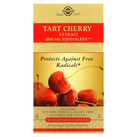 Solgar, Tart Cherry Extract, 1,000 Mg, 90 Vegetable Capsules