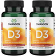 Swanson Vitamin D3 - Highest Potency 5,000 Iu (125 Mcg) 250 Sgels 2 Pack