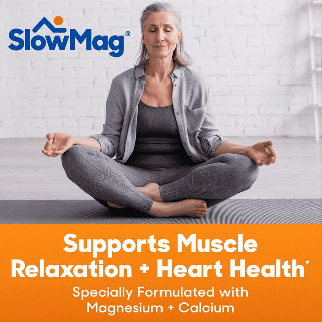 Slowmag® Mg Muscle + Heart Magnesium Chloride Supplement Tablets with Calcium 120 Ct