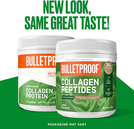 Unflavored Collagen Protein Powder, 18G Protein, 17.6 Oz│Chocolate Collagen Protein Powder with MCT Oil, 19G Protein, 17.6 Oz│Vanilla Collagen Protein Powder with MCT Oil, 19G Protein, 17.6 Oz