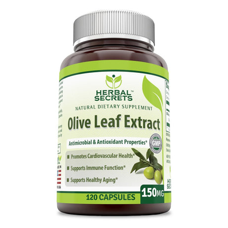 Herbal Secrets Olive Leaf Extract 150 Mg 120 Caps-Supports Healthy Ageing* Supports Immune Function*