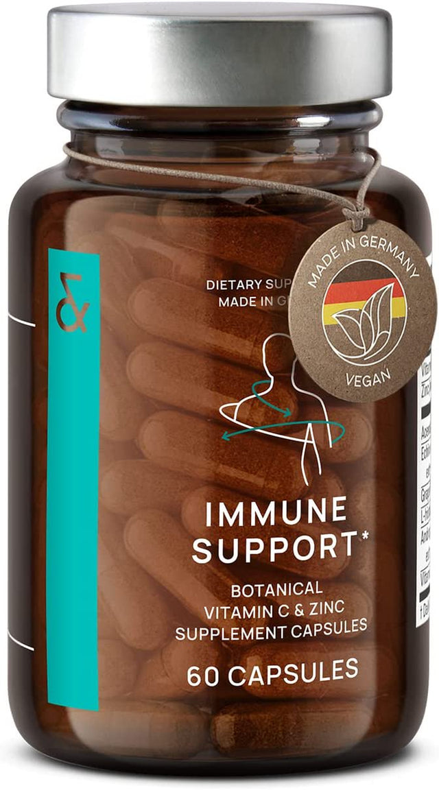 N°7 Immune Support Supplement - Immunity Boost with Echinacea - Natural Vitamin C from Acerola - Zinc - Andrographis - Grapefruit Seed Extract - Vegan Immune System Vitamins Complex - 60 Capsules