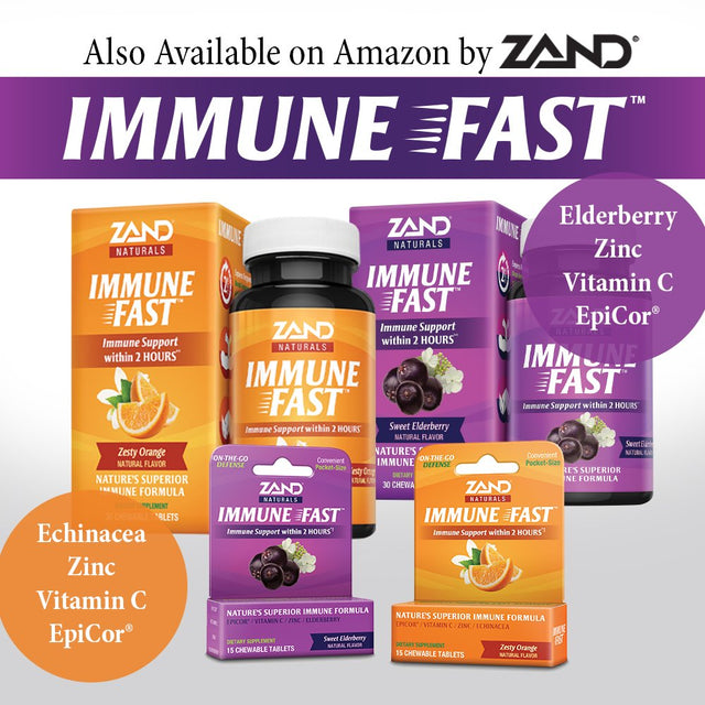 Zand Insure Herbal Immune Support | Vitamin C, Zinc, Echinacea, Elderberry & Herbal Blend W/ Elderberry, Ginger & More | Lab Verified | 120 Veg Caps