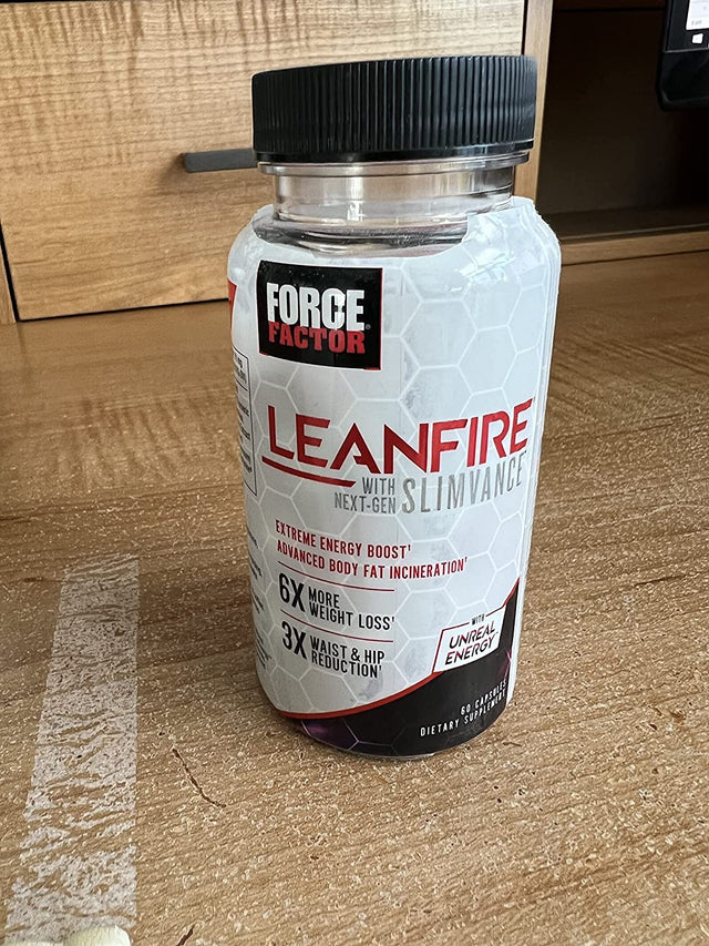 FORCE FACTOR Leanfire with Next-Gen SLIMVANCE Advanced Thermogenic Fat Burner for Weight Loss with B Vitamins and Capsimax to Boost Metabolism, Increase Energy, and Enhance Focus, 60 Capsules