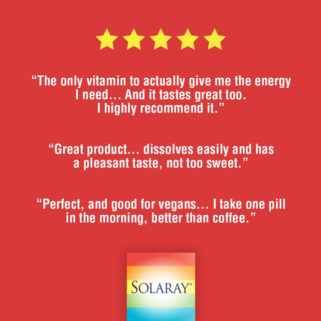 Solaray Vitamin B-12 5000Mcg Lozenges | Natural Cherry Flavor | Healthy Energy & Nerve Function Support | 30Ct