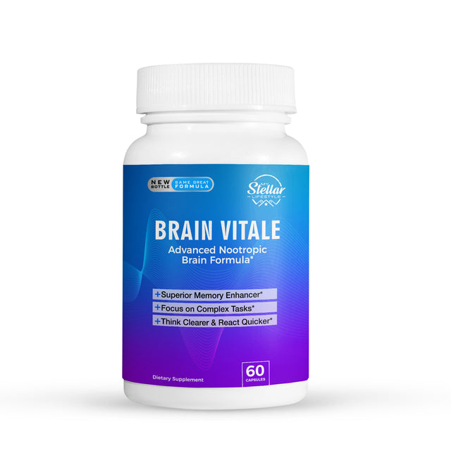 Brain Vitale, Advanced Nootropic Brain Formula-60 Capsules