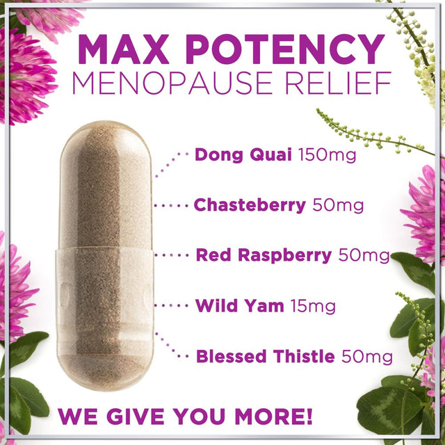 Hello Lovely! Menopause Relief for Women - Complete Menopause Supplements for Hormone Support, Energy, Hot Flashes & Night Sweats W/Black Cohosh, Non-Gmo Menopause Support Vitamins - 60 Capsules