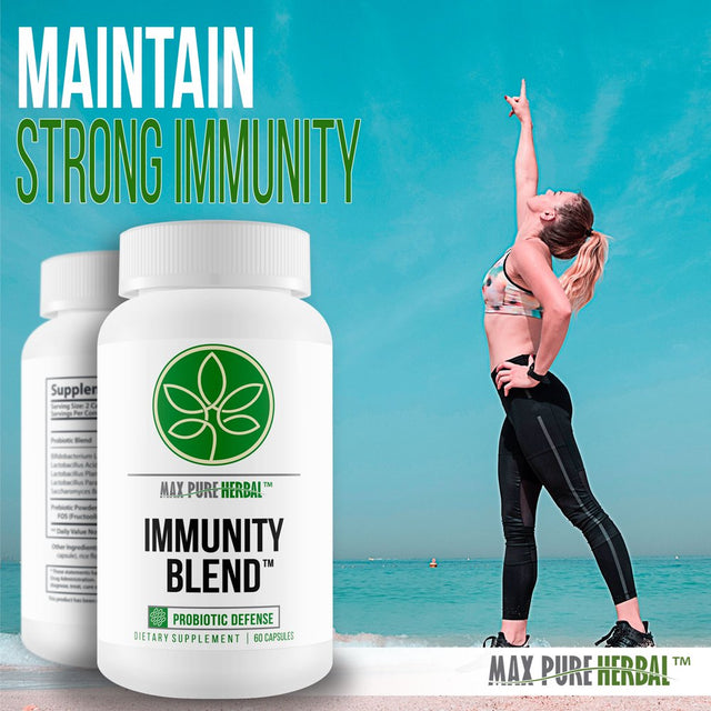 Immunity Blend Probiotic Defense - Supports Healthy Immune Response, Gut Health, Digestive Health to Help Your Body Naturally Fight Infections and Common Colds - 30 Servings