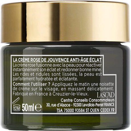 La Provencale Bio - Rose of Youth Cream Anti-Aging Radiance Certified Organic - Organic Olive Oil PDO Provence - for All Skin Types Even the Most Sensitive - 50 Ml