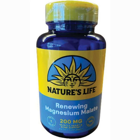 Nature'S Life Renewing Magnesium Malate 200 Mg 100 Tabs