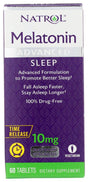 Natrol Advanced Sleep 10 Mg Maximum Strength Melatonin Tablets, 60 Tb (Pack of 3)