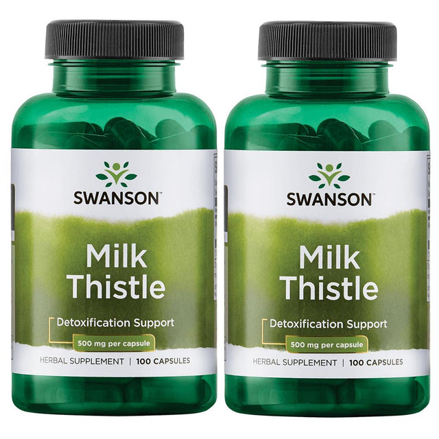 Swanson Full Spectrum Milk Thistle 500 Mg 100 Caps 2 Pack