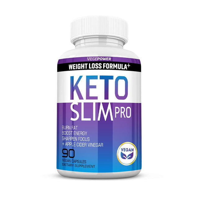 Keto Pills Weight-Loss Fat Burners - VEGEPOWER Ketogenic Diet BHB Ketosis Support Exogenous Ketones Advanced Supplement Detox Cleanse with ACV for Men Women 90 Capsules