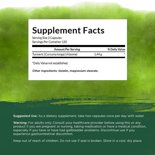 Swanson Full Spectrum Turmeric 720 Mg 240 Caps 3 Pack