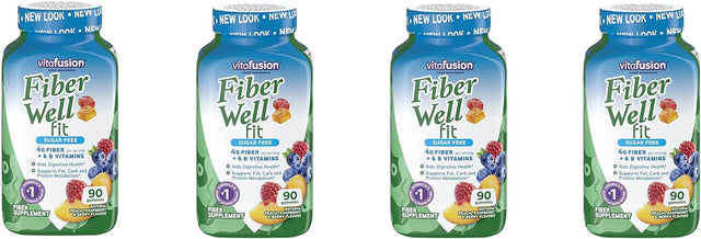 Fiber Well Fit Gummies, 4 Pack (90 Count)