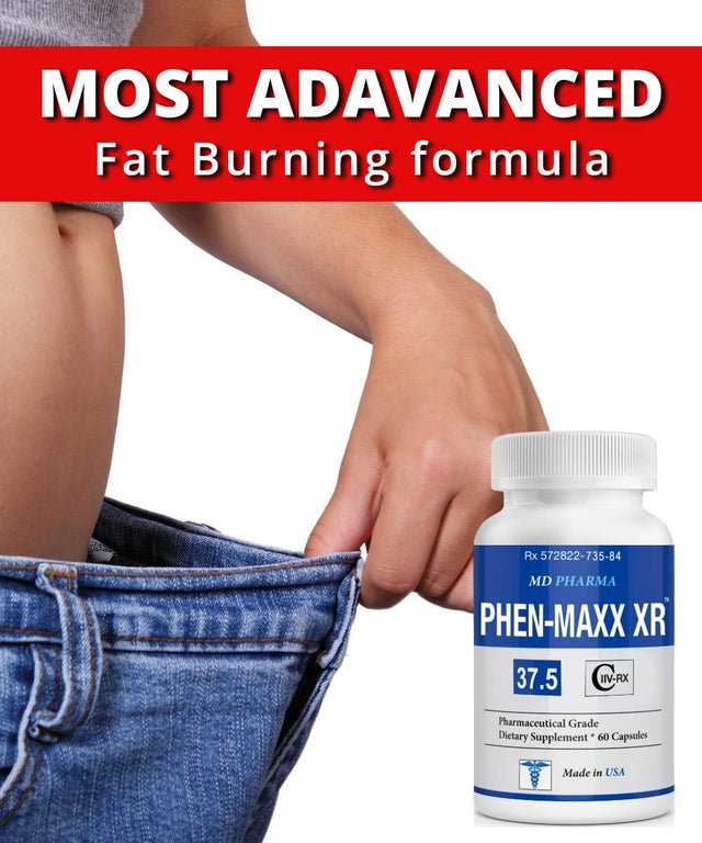 PHEN-MAXX XR 37.5 ® (Pharmaceutical Grade OTC - over the Counter - Weight Loss Diet Pills) - Advanced Appetite Suppressant - Increase Energy - Clinically Proven Ingredients