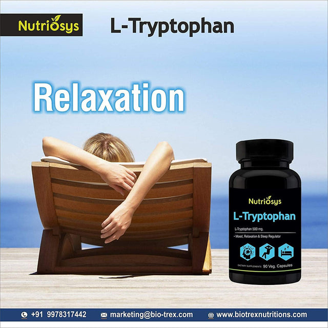 Nutriosys L-Tryptophan 500Mg - 90 Veg Capsules