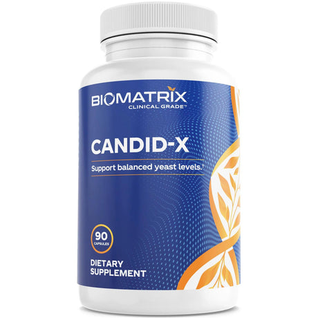 Biomatrix Candid-X | Candida Support, Oregano, Sodium Caprylate, Botanical Complex (90 Capsules)