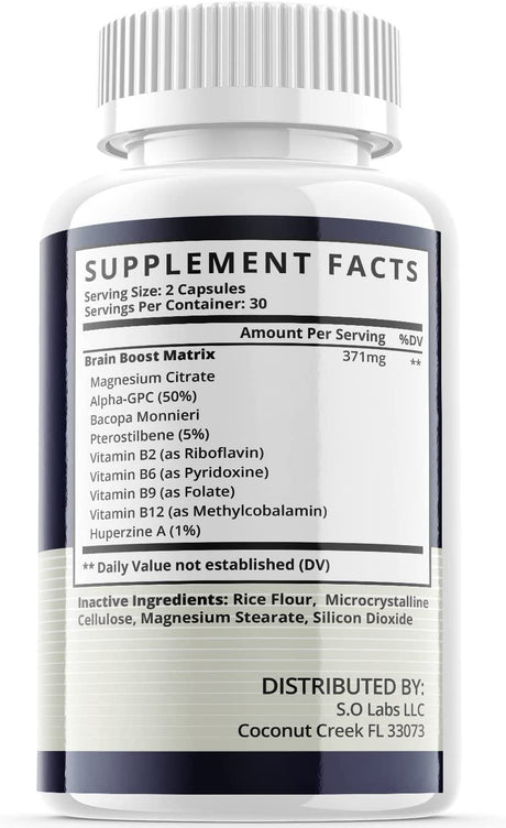 (2 Pack) Brain Sync - Dietary Supplement for Focus, Memory, Clarity, & Energy - Advanced Cognitive Support Formula for Maximum Strength - 120 Capsules