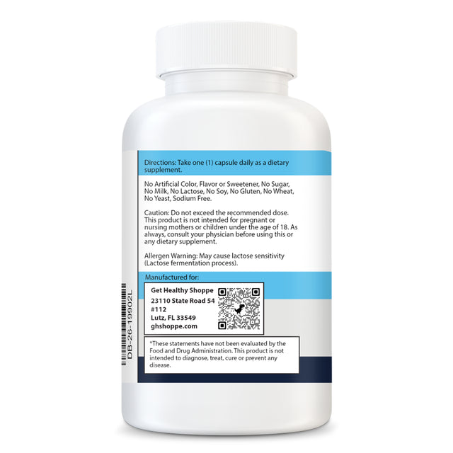 GHS Probiotic 50 Billion Probiotic CFU Contains 15 Different Strains of Probiotics Also Contains Prebiotic Supports Digestive Health, Improves Immune System