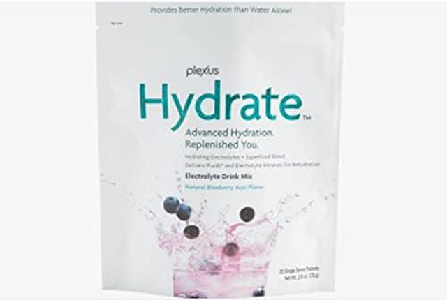 Plexus Hydrate Electrolyte Drink Mix 15 Single Servings