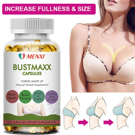 100% Breast Pills for Women, All-Natural Ingredients, 120 Capsules