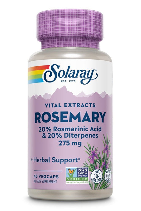 Solaray Rosemary Leaf Extract -- 275 Mg - 45 Vegetarian Capsules